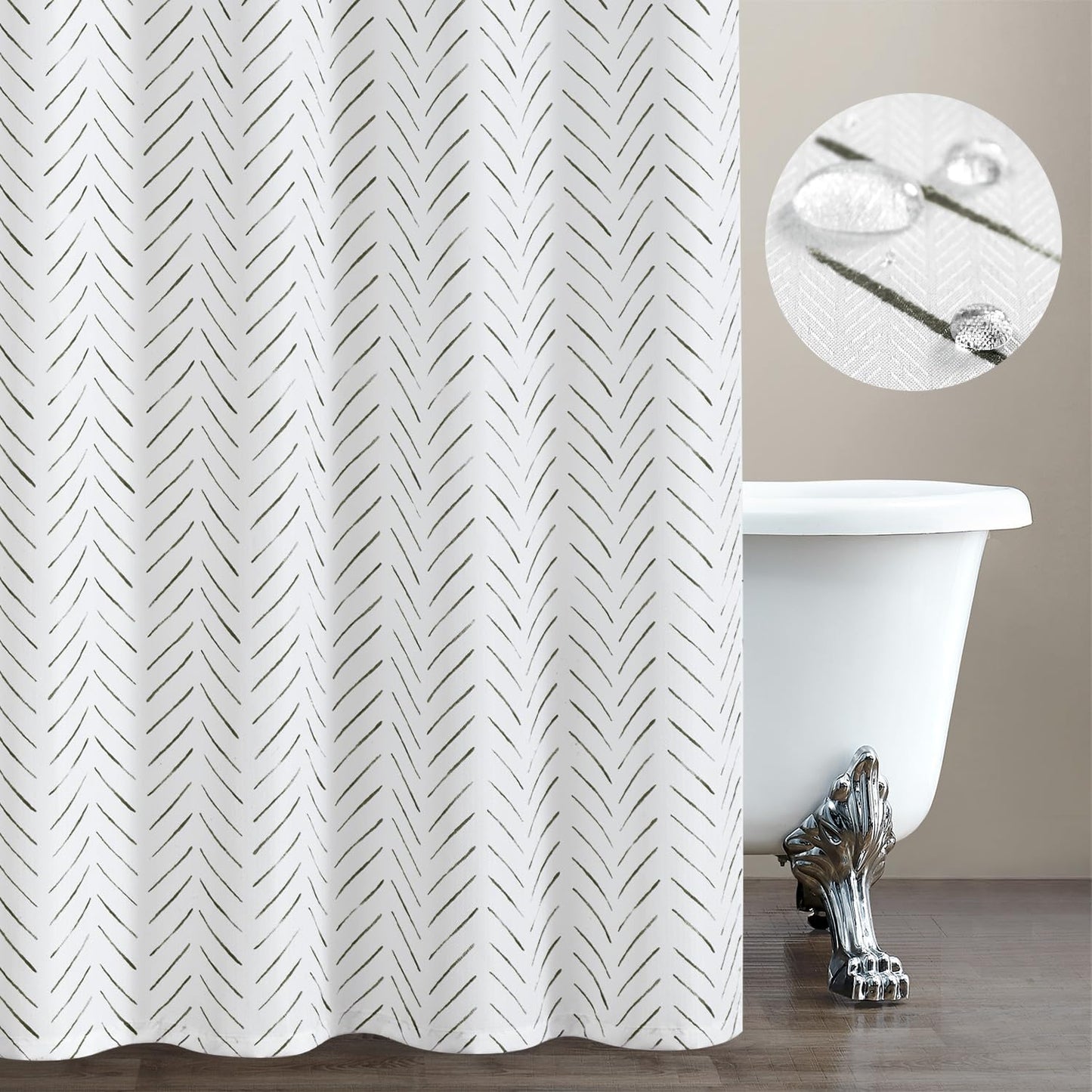 Line pattern shower curtain（72in*75in）